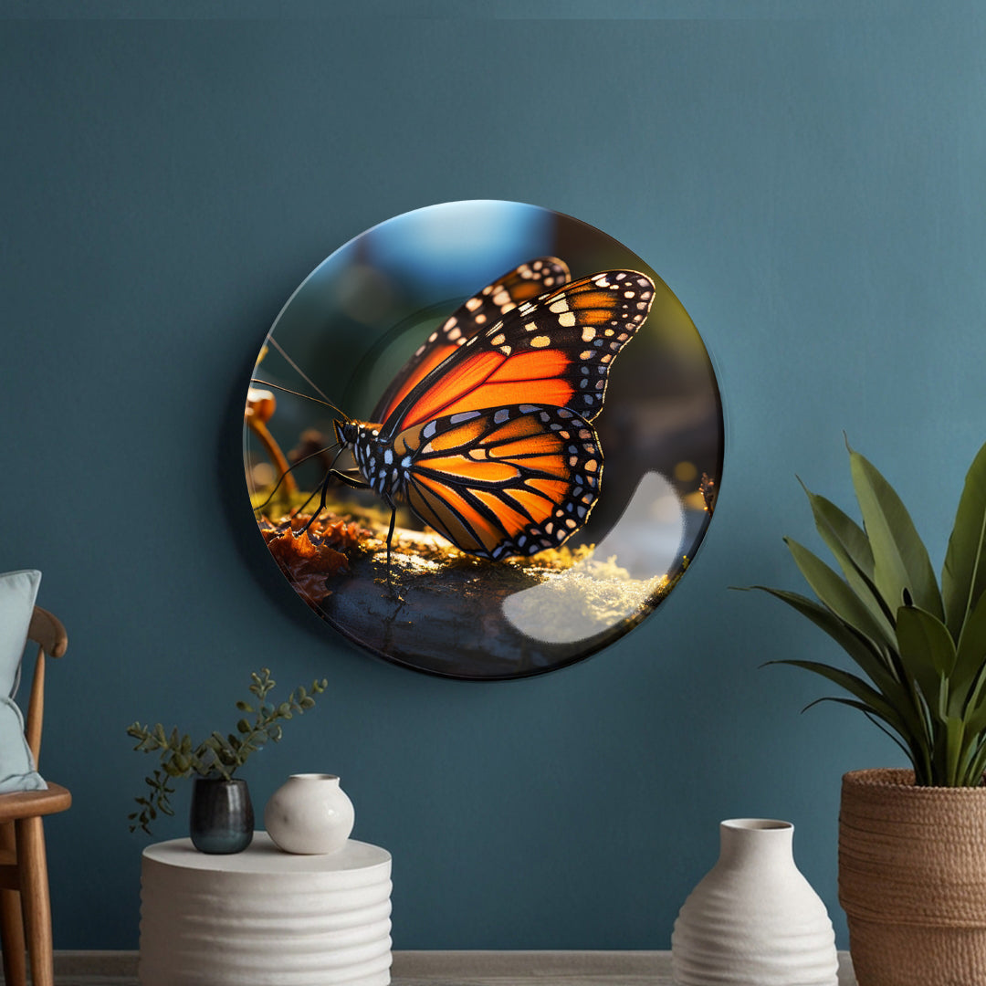 Monarch Wings Decorative Ceramic Wall Plate