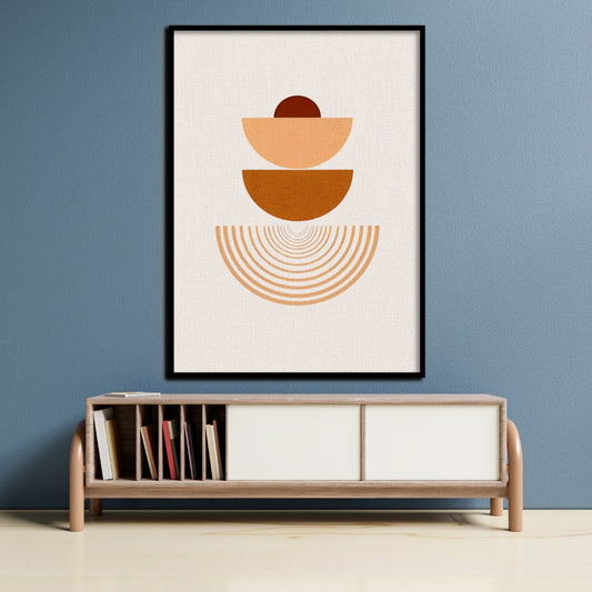 Balanced Aura Boho Canvas Painting Framed Wall Art