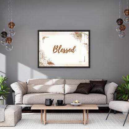 Blessed Home Décor Metal Print With or Without Frame Wall Art