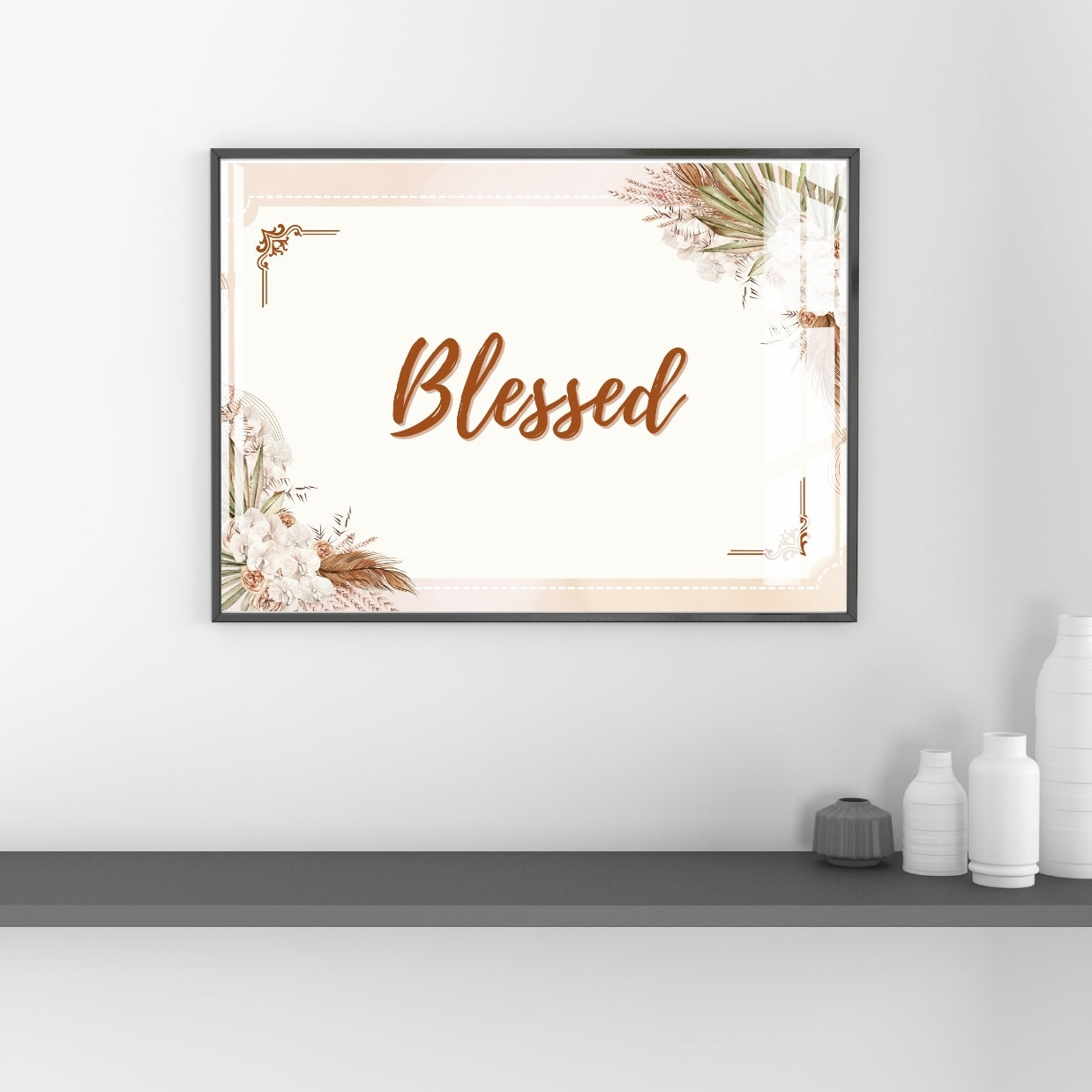 Blessed Home Décor Metal Print With or Without Frame Wall Art
