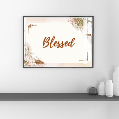 Blessed Home Décor Metal Print With or Without Frame Wall Art