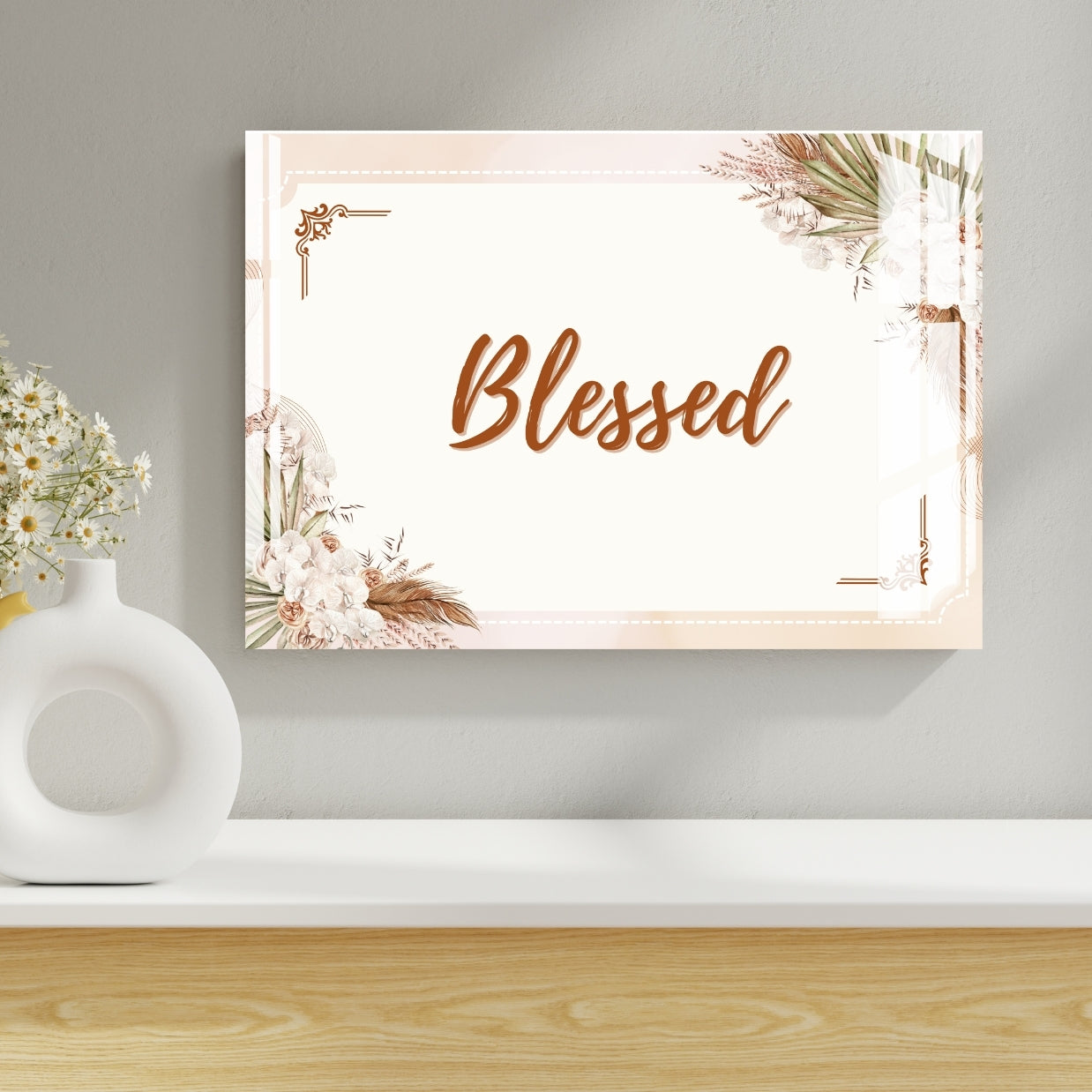 Blessed Home Décor Metal Print With or Without Frame Wall Art