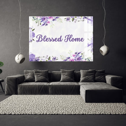 Blessed Home Wall Hanging Décor Metal Print With or Without Frame Wall Art