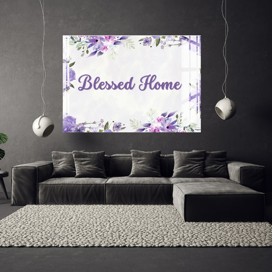 Blessed Home Wall Hanging Décor Metal Print With or Without Frame Wall Art
