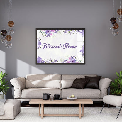 Blessed Home Wall Hanging Décor Metal Print With or Without Frame Wall Art