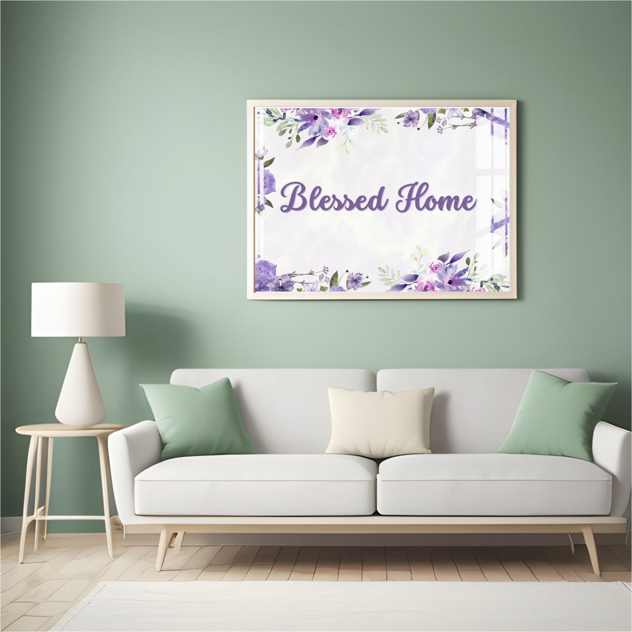 Blessed Home Wall Hanging Décor Metal Print With or Without Frame Wall Art