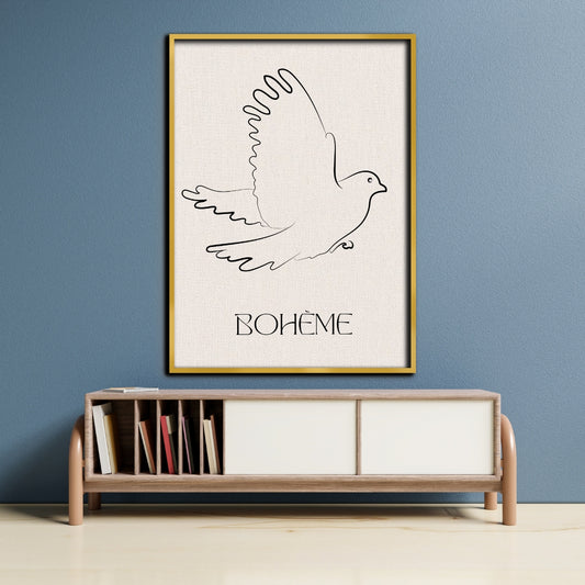 Boheme Freedom Canvas Painting Framed Wall Art