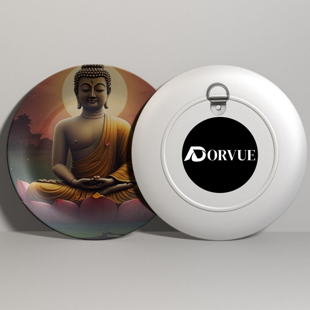 Buddha Meditating In Lotus Decorative Wall Plate