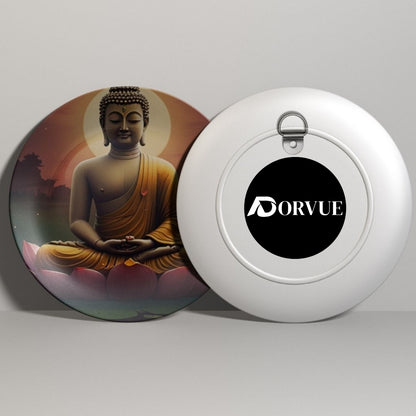 Buddha Meditating In Lotus Decorative Wall Plate