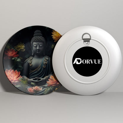 Buddha Meditating In Water Decorative Wall Plate