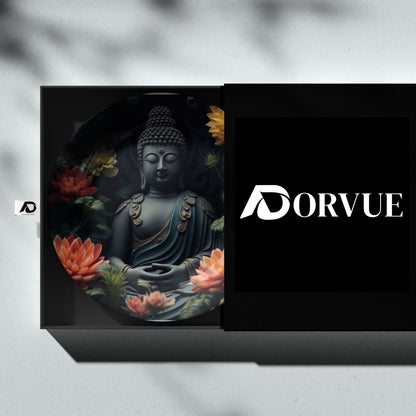 Buddha Meditating In Water Decorative Wall Plate