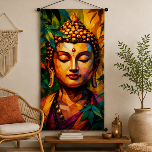 Buddha Tapestry Wall Hanging for Living Room & Bedroom