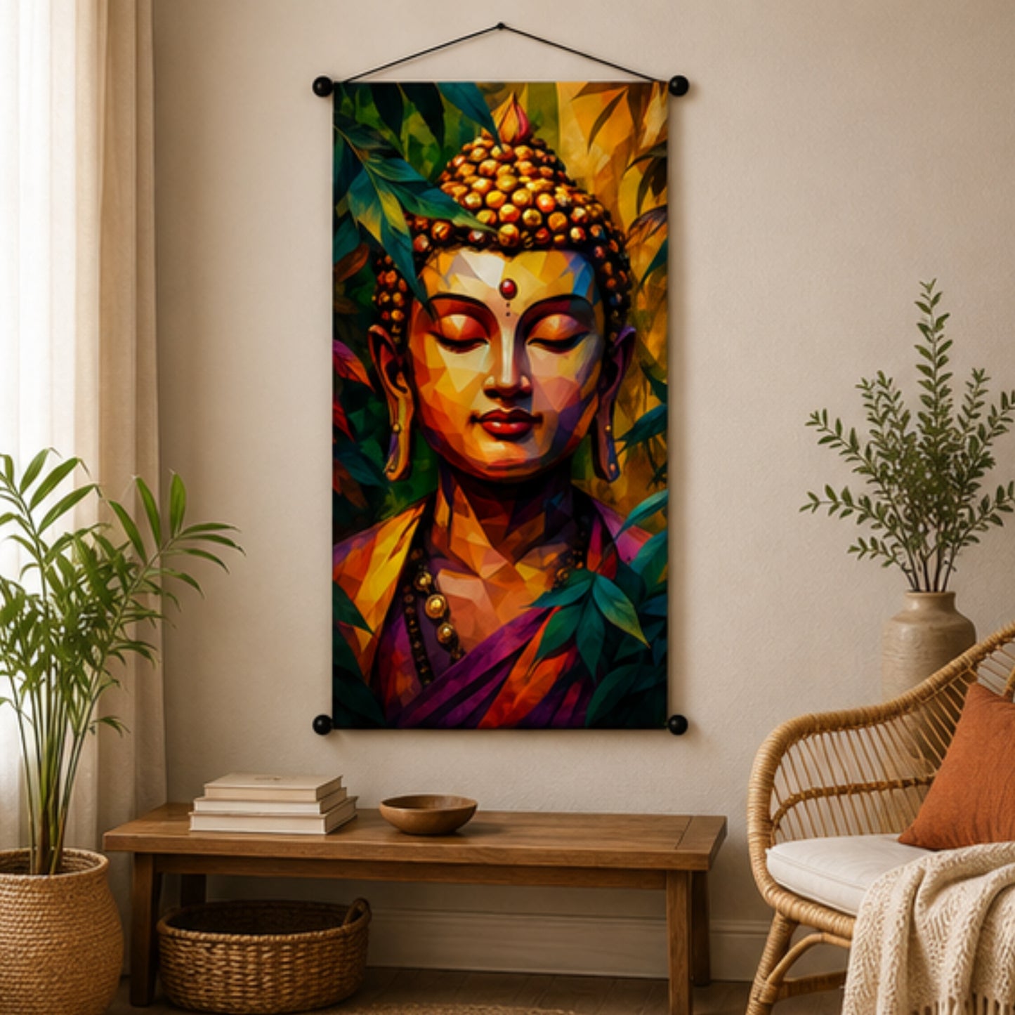 Buddha Wall Hanging Tapestry for Living Room & Bedroom