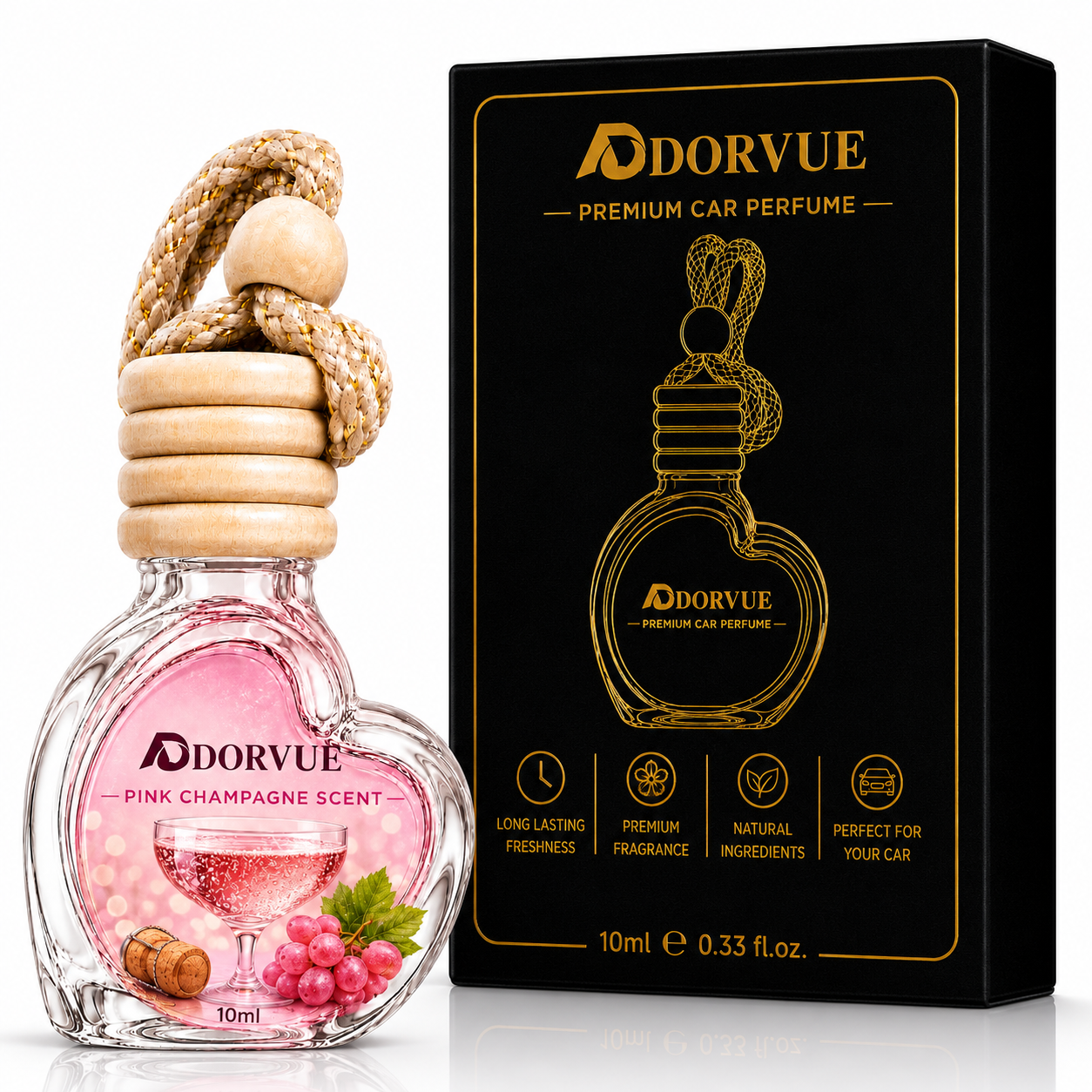 Pink Champagne Automatic Air Car Freshener 10ml