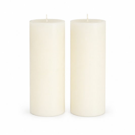 90% Soy 10% Paraffin Handmade Pillar Candle 5x2 Inches Set of 2