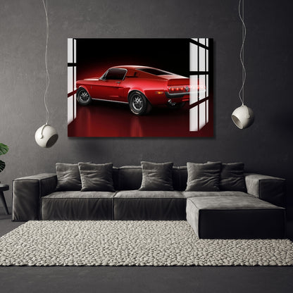 Crimson Classic Speed Metal Print With or Without Frame Wall Art