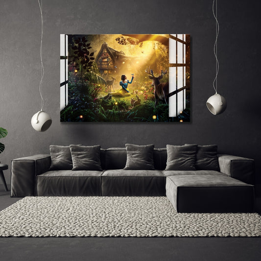 Enchanted Forest Tale Metal Print With or Without Frame Wall Art