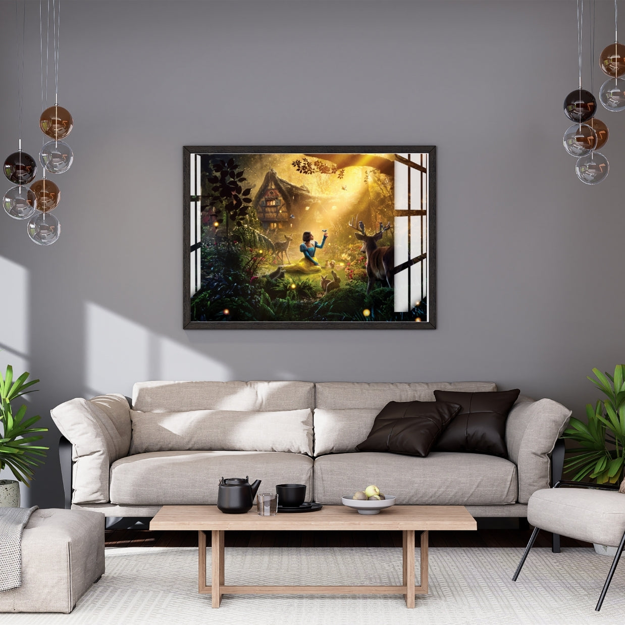 Enchanted Forest Tale Metal Print With or Without Frame Wall Art