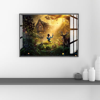 Enchanted Forest Tale Metal Print With or Without Frame Wall Art
