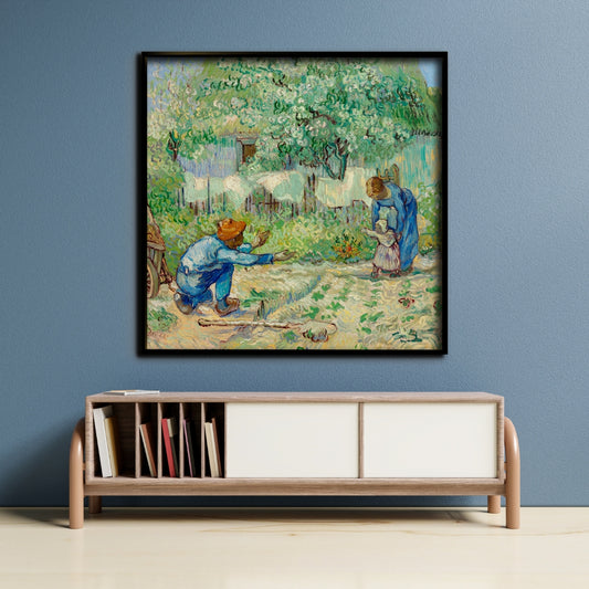 First Steps Canvas Painting Framed Wall Art