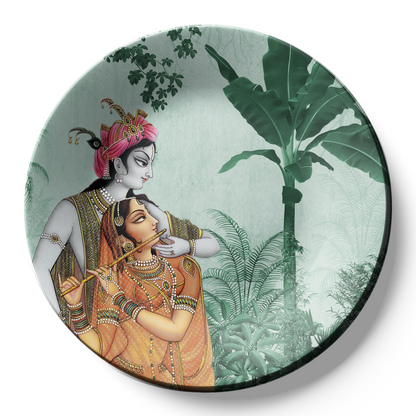 Radha Krishna Eternal Bliss Decorative Wall Plate