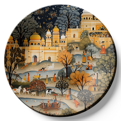 Rajasthan Folk Wall Plate Home Décor