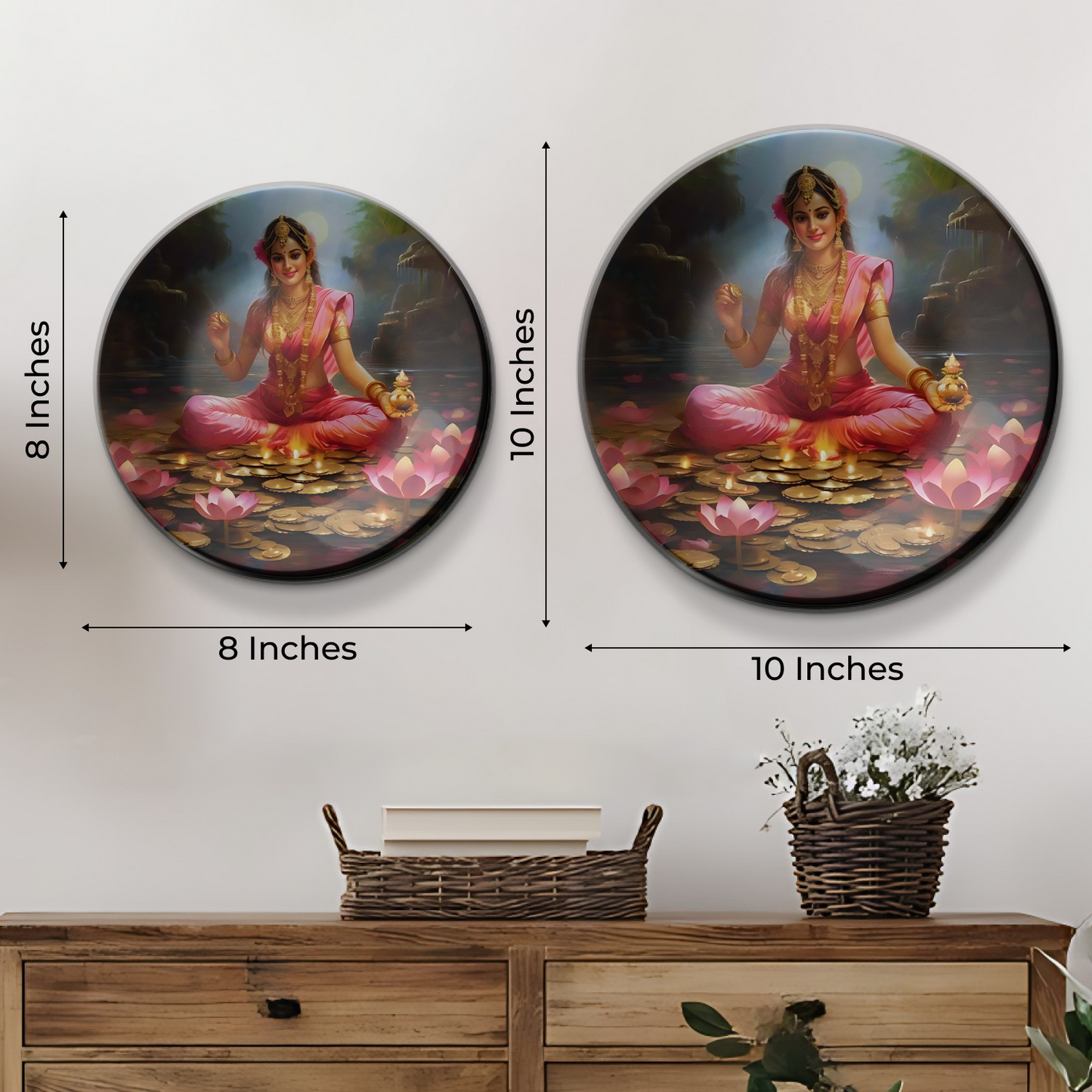 Maa Laxmi Ji Decorative Wall Plate Vastu Home Décor