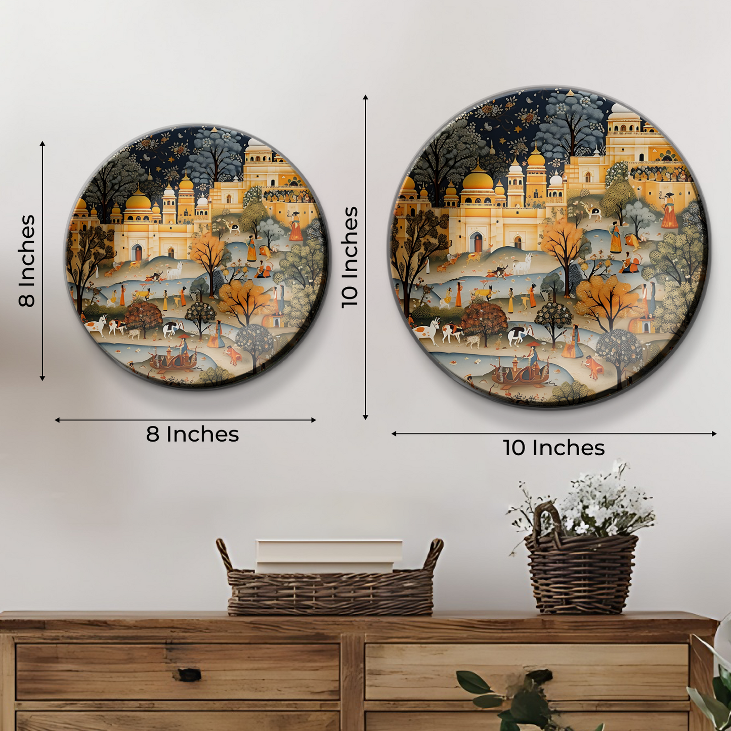 Rajasthan Folk Wall Plate Home Décor