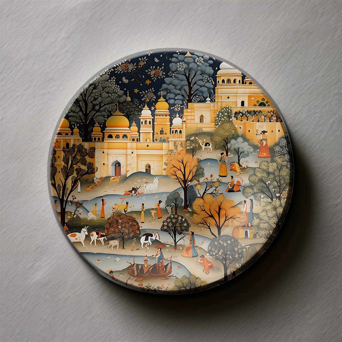 Rajasthan Folk Wall Plate Home Décor