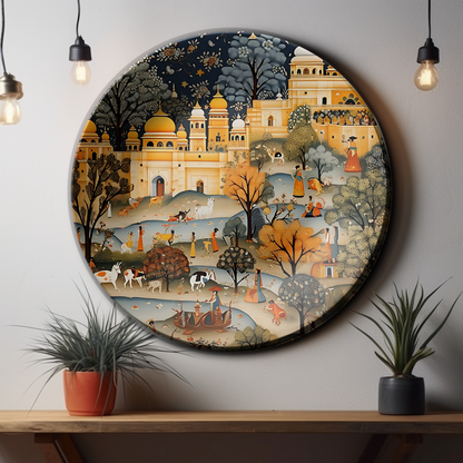 Rajasthan Folk Wall Plate Home Décor