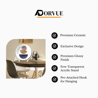 Balancing Stone Ceramic Boho Home Decorative Wall Plate