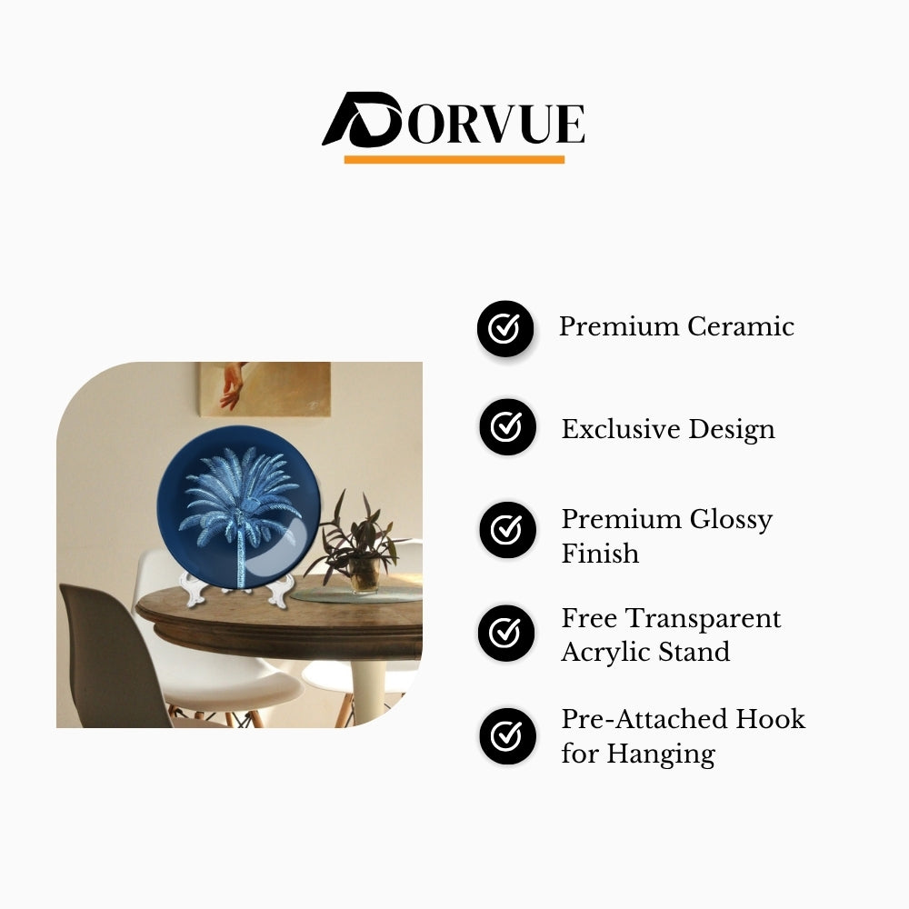 Tropical Grace Decorative Ceramic Wall Plate