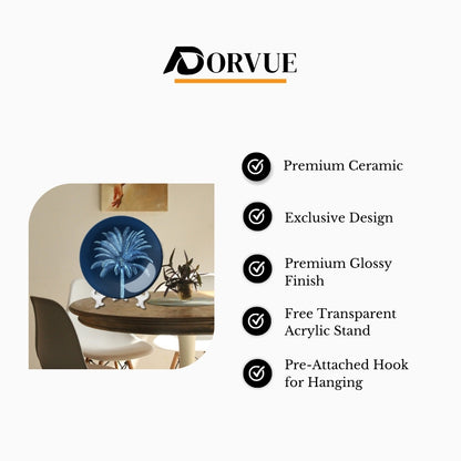 Tropical Grace Decorative Ceramic Wall Plate