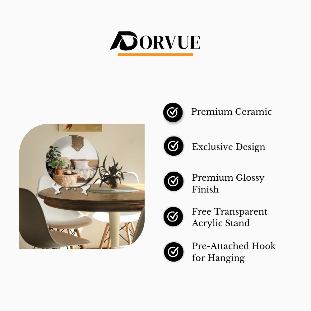 Boho Living Home Decorative Wall Plate