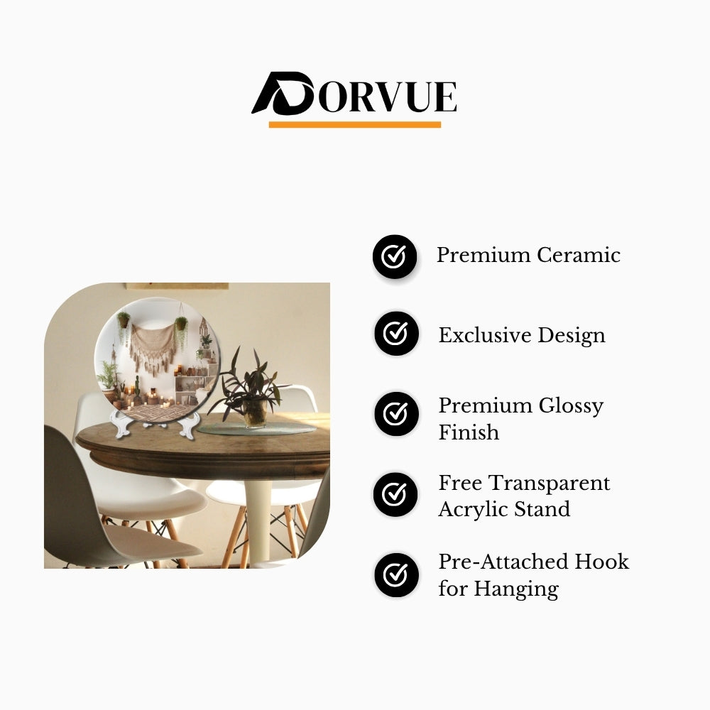 Boho Girl Dream Decorative Wall Plate