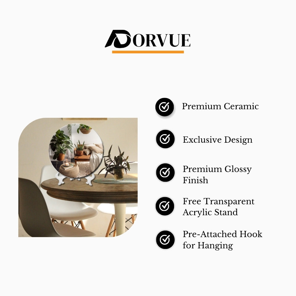 Boho Home Ceramic Decorative Wall Plate