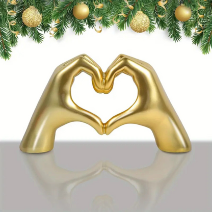 Golden Heart 3D Decor Accent