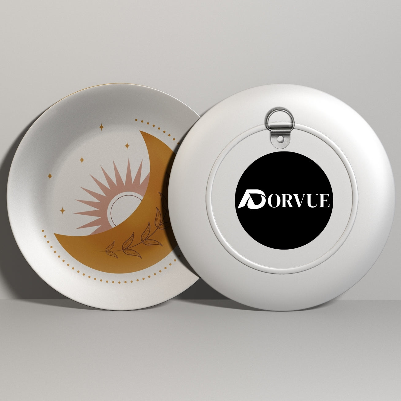 Golden Moonrise Decorative Wall Plate