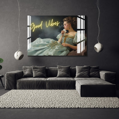 Good Vibes Serenity Metal Print With or Without Frame Wall Art