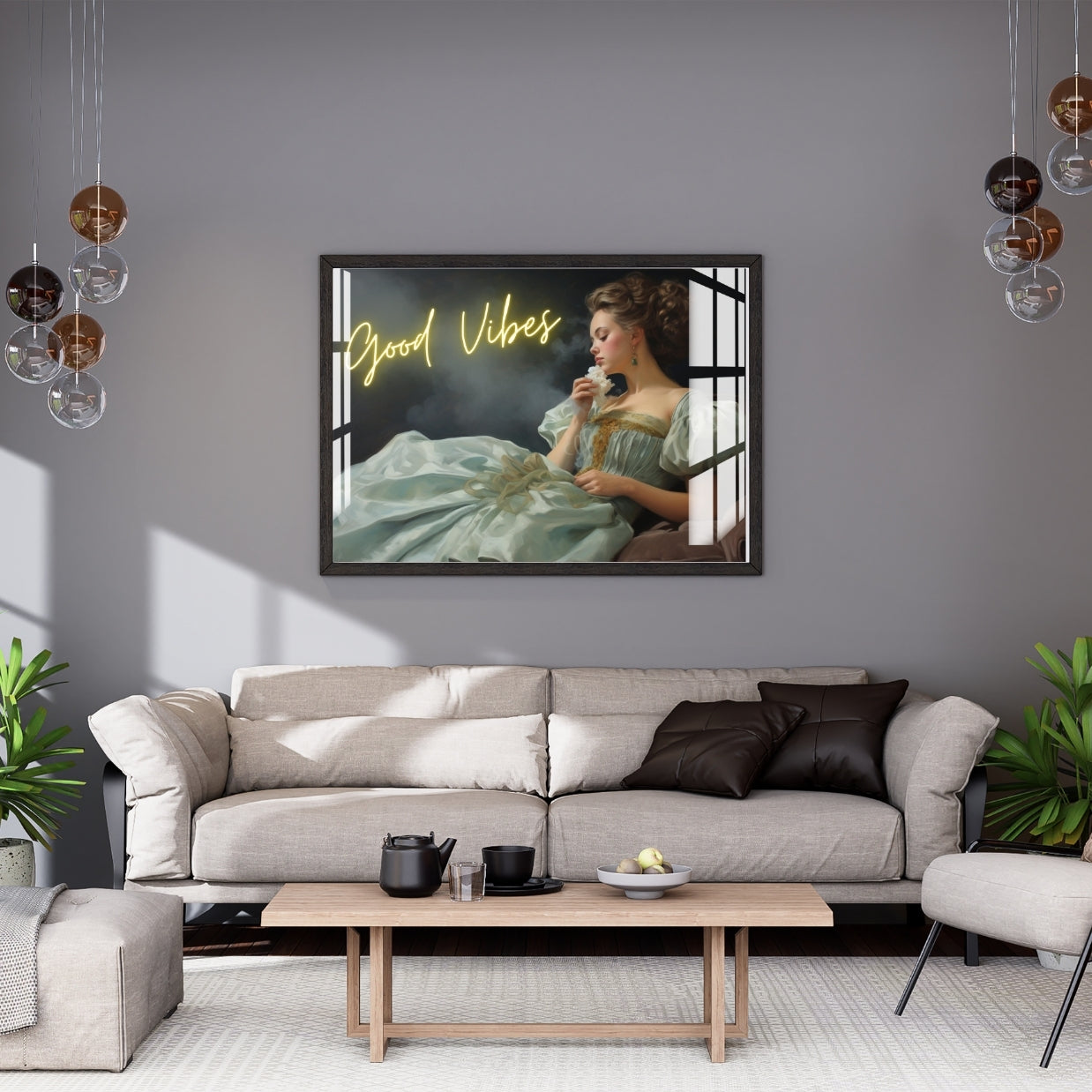 Good Vibes Serenity Metal Print With or Without Frame Wall Art
