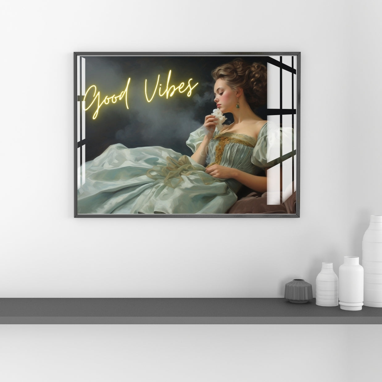 Good Vibes Serenity Metal Print With or Without Frame Wall Art