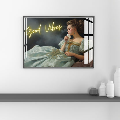 Good Vibes Serenity Metal Print With or Without Frame Wall Art