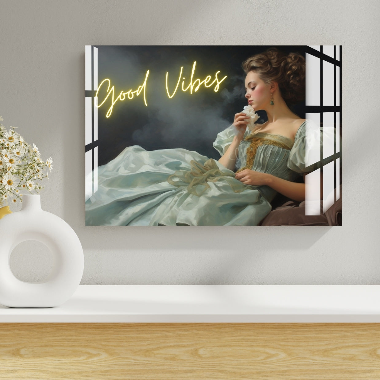 Good Vibes Serenity Metal Print With or Without Frame Wall Art