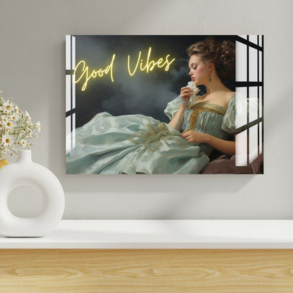 Good Vibes Serenity Metal Print With or Without Frame Wall Art
