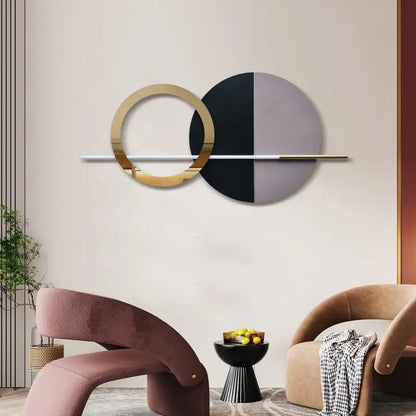 Modern Geometric Metal Wall Art