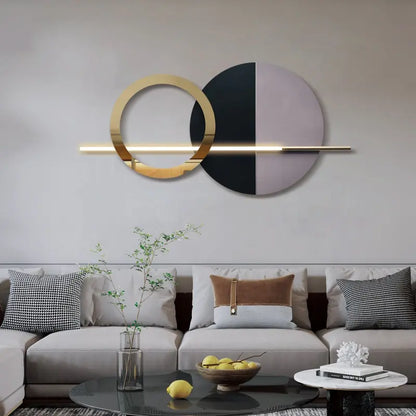 Modern Geometric Metal Wall Art