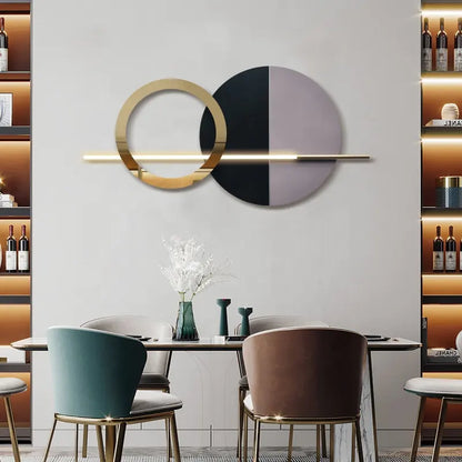 Modern Geometric Metal Wall Art