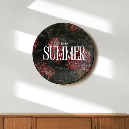 Hello Summer Decorative Wall Plate