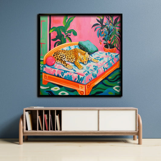 Jungle Dreams Canvas Painting Framed Wall Art