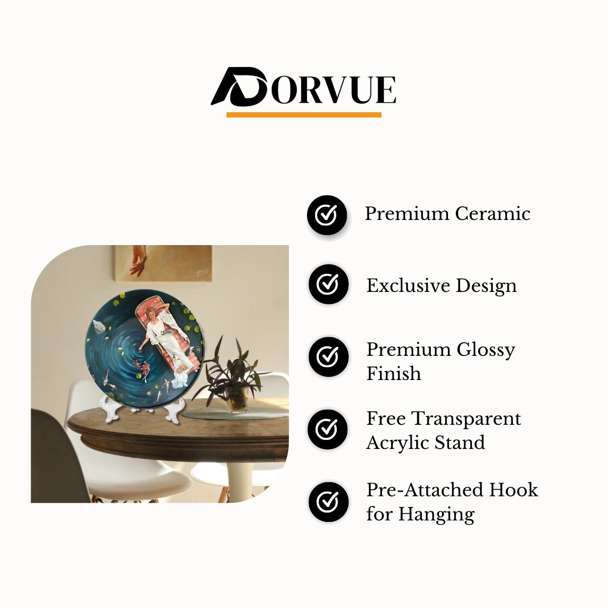 Koi Serenity Water Garden Dreams Decorative Wall Plate